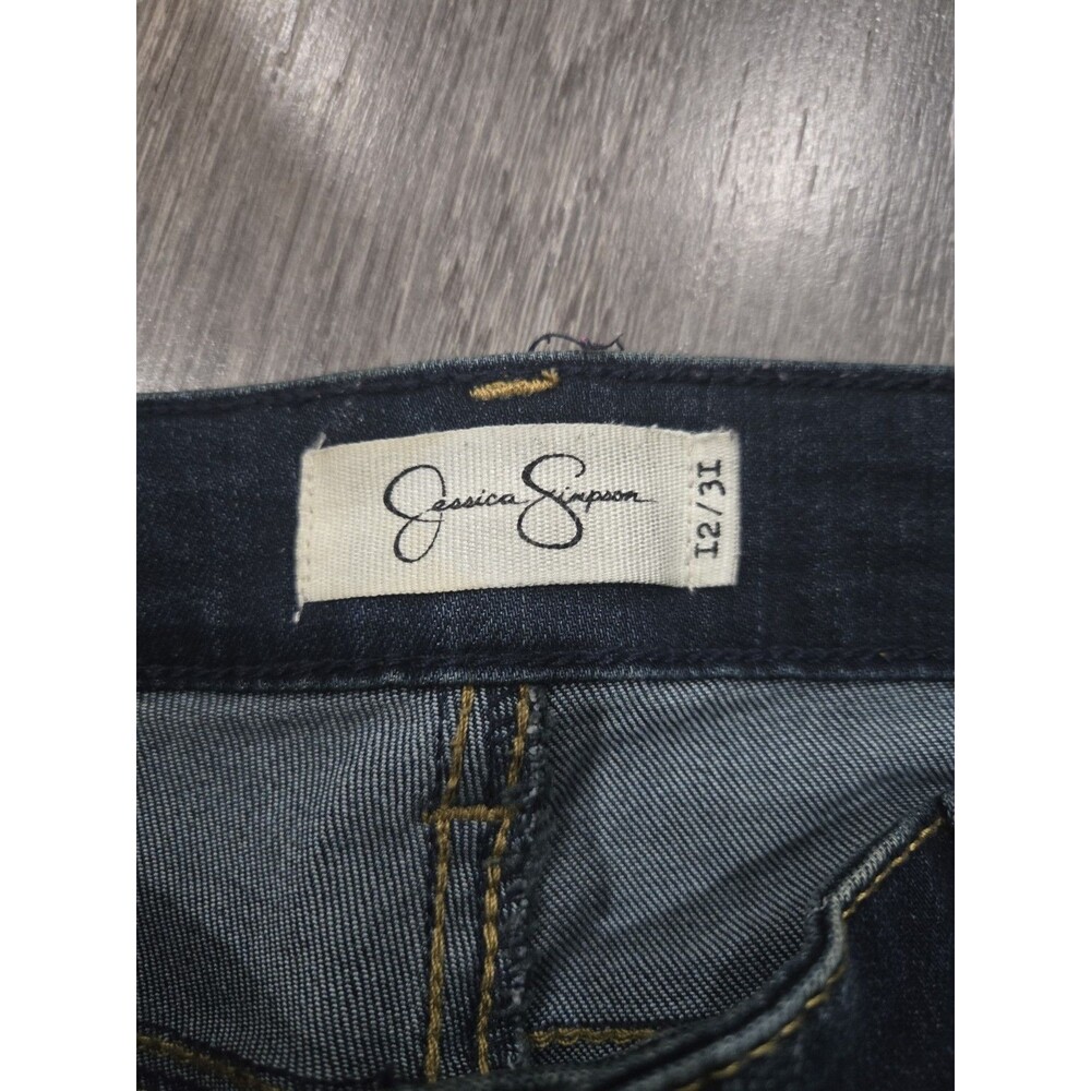 Jessica Simpson Kiss Me Super Skinny Dark Wash Stretch Jeans Womens 12/31 - Picture 3 of 5
